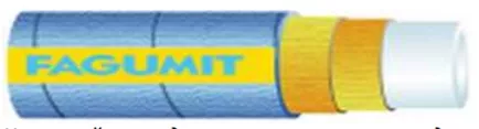 Шланг Fagumit для пищ.прод. 32/1.5 МРа синий нап (Польша), 1 м