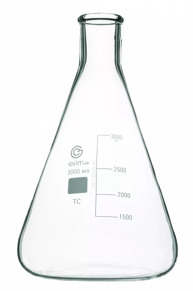 Колба коническая КН-2-5000-50, со шкалой